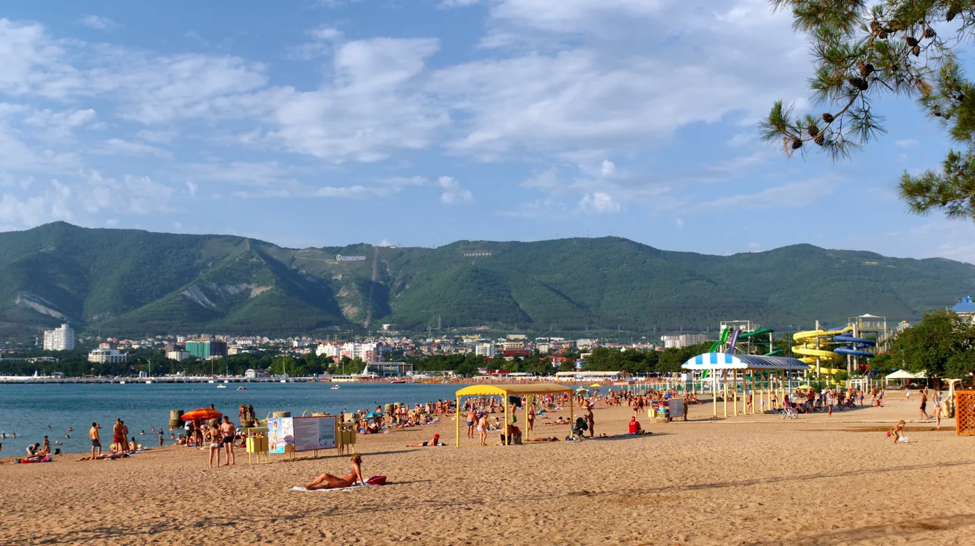 Пляж в Геленджике